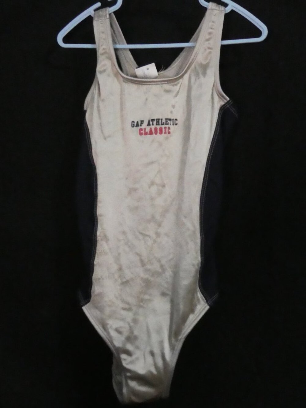 VINTAGE 90s GAP Athletic Classic One Piece Swimsuit Made In USA - medium